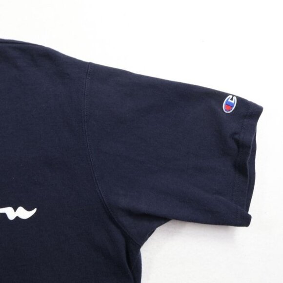 Vintage Champion Shirt Mens XL Blue Short Sleeve Spell Out - Picture 4 of 7